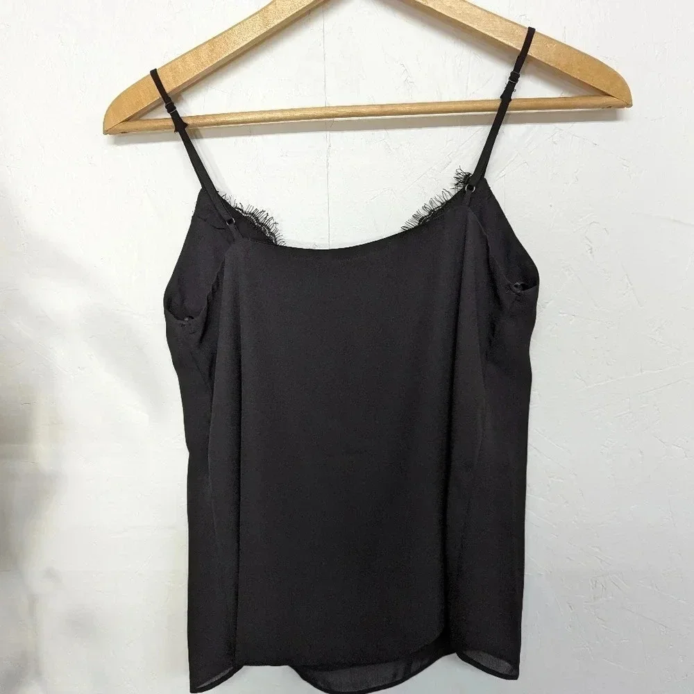 Socialite Black lacy camisole, tank top, women's extra small New w/ tags O16 - Picture 2 of 5